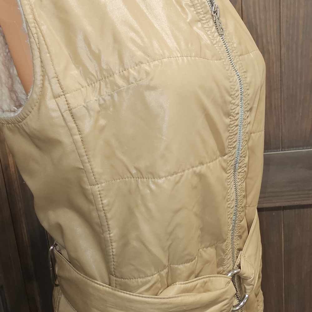 Bogner Tan Vest with Cream Lining
